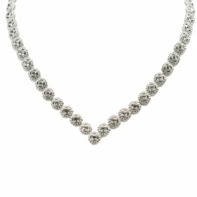 Swarovski Crystal Collana Color Argento Strass Trasparente Donna Accessori - Immagine 1 di 4