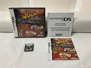 Tested & Complete !! Jewel Card Tile *The Quest Trio* *Nintendo DS* Handheld - Picture 1 of 14