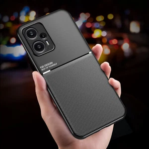 Per Xiaomi Poco F5, lussuosa custodia magnetica antiscivolo in pelle gomma pelliccia - Foto 1 di 19