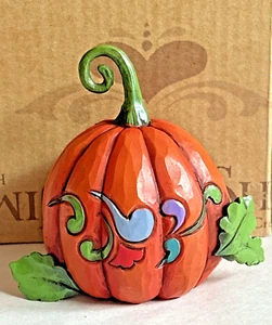 Jim Shore ~ Mini Calabaza ~ Estatuilla ~ 2012 ~ *NUEVO* ~ En Caja Original - Imagen 1 de 8