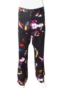 VERSUS VERSACE - Jeans denim con stampa multicolore, vita - 36" - Foto 1 di 6