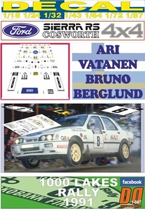 DECAL FORD SIERRA 4x4 ARI VATANEN 1000 LAKES 1991 (06) - Picture 1 of 1