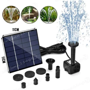 Bird Bath Fountain Solar Powered Water Pump Floating Outdoor Pond Garden Pool AU - Picture 1 of 12