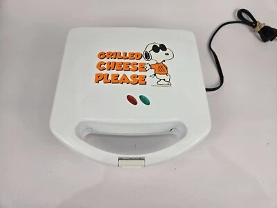 Máquina de queso a la parrilla Peanuts Snoopy & Woodstock Cool Joe blanca PROBADA Foto 1 de 3