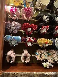 2024 Rare Disney Parks Mickey Rapunzel Anna Cinderella Bow Mouse Ears Headband - Picture 1 of 197