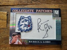 2007 Donruss Elite Extra Edition Rebecca Lobo AUTOGRAPH Collegiate Patches /250