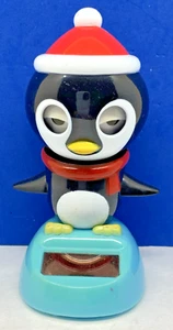 Solar Dancing Penguin in Santa Hat - Picture 1 of 4