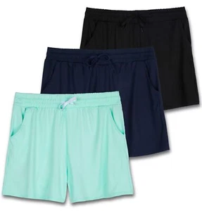 Women's Lounge Wear Short High Waisted Casual Sweat Shorts Pajama Summer Pock... - Picture 1 of 6