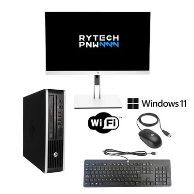 Bundle Monitor and HP Compaq PC | Win 11 | 16 GB | 1 TB SSD | Wi-Fi - Image 1 of 4