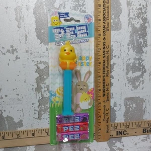PEZ GUMMIENTE OSTERN OSTEREI GELB KÜKEN BONBONSPENDER - Bild 1 von 5