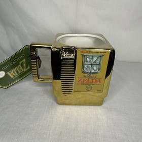 NEW THE LEGEND OF ZELDA NES Gold Game Cartridge Mug NINTENDO 27 fl. Oz. 800 ml.