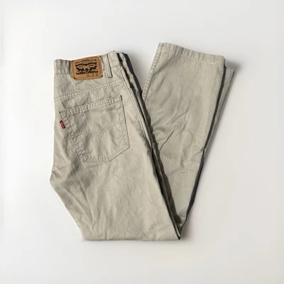 Pantalones de mezclilla Levi's 511 ajustados para niños talla 16 regular 28 x 28 beige caqui Foto 1 de 4