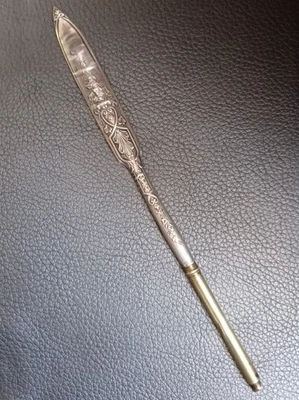 Ancien Porte Plume Napoléon III Argent Massif Poinçons - Photo 1/4