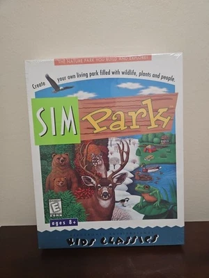 Vtg Rare New Sealed 1998 SimPark Original Maxis Kids PC Big Box Game SimCity EA - Image 1 of 4