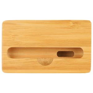 Bambus Holz Telefon Sound Lautsprecher Verstärker Halter Schreibtisch Dock KUI - Bild 1 von 7