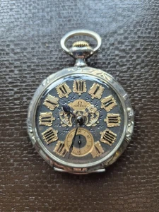 OMEGA Vintage 900er SILBER Taschenuhr  Funktionstüchtig! - Bild 1 von 6