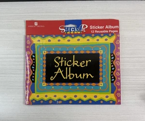 Vintage American Greetings Sticker World Stickeralbum 12 wiederverwendbare Seiten 1990er selten - Bild 1 von 2