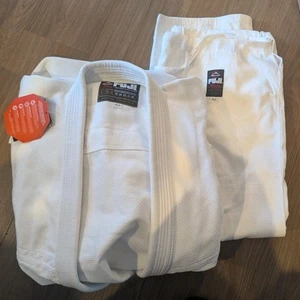 Fuji Gi Para Hombres A3 Blanco Kimono Jiu Jitsu Artes Marciales Mixtas Deportes Tejido Único - Imagen 1 de 5