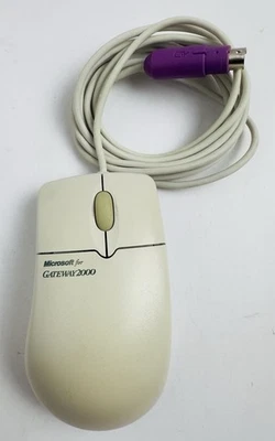 Microsoft IntelliMouse 1.1A PS/2 Ball Mouse Wheel Gateway 2000 Wired 97599 - Image 1 of 4