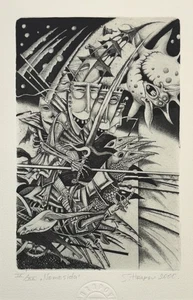Sergej Hrapov: bookplate "Nemesida"; 2000; in mat - Picture 1 of 2