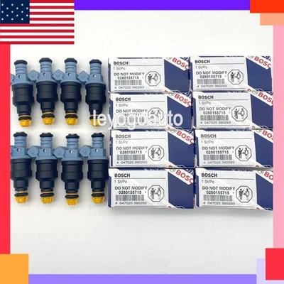 8 piezas inyectores de combustible 0280155715 para 96-99 Dodge RAM 1500 2500 3500 5,2 L 5,9 L Foto 1 de 4