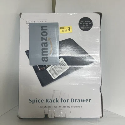 Organizador de cajones de especias - Estante de especias expandible para cajón, condimento negro o... Foto 1 de 2