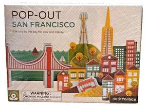 2013 Petite Collage Pop Out SAN FRANCISCO 17 Piece Punch Out Building Landmark - Picture 1 of 3