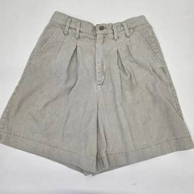 Vintage Palmetto's Corduroy Bermuda Shorts Women's Size 11 Pleated Pockets Beige - Image 1 of 4
