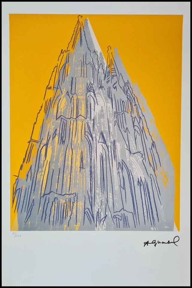 ANDY WARHOL * Cologne Cathedral * 57 x 38 cm *signed lithograph*limited # 25/100 - Bild 1 von 4