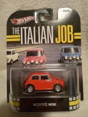 2012 Hot Wheels Retro Entertainment THE ITALIAN JOB MORRIS MINI RED RARE - Image 1 of 3