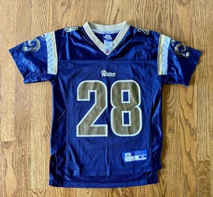 Marshall Faulk Reebok On Field NFL Jersey Vintage St Louis Rams Youth Medium - Picture 1 of 5