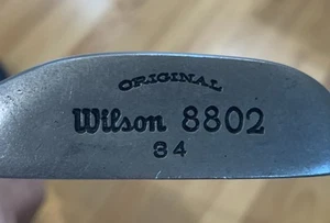 Vintage "Original Wilson 8802” RH 34” with Vintage Golf Pride square wrap grip - Picture 1 of 10