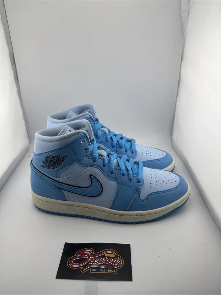 Talla 8W/6.5Y- Air Jordan 1 SE Mid Ice Blue W Foto 1 de 4