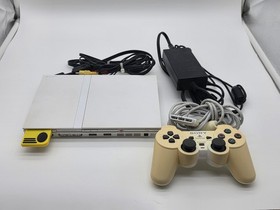 Sony PlayStation 2 Slim Limited Edition Ceramic White Console & Gun, Memory Card
