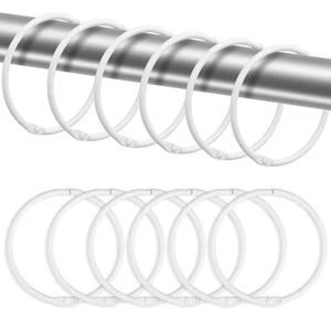 24 Pack Shower Curtain Rings, Rustproof Decorative Shower Curtain Hooks Metal... - Picture 1 of 7