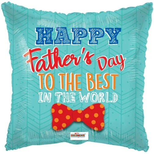 Feliz Día del Padre a los mejores del mundo - Globo de aluminio 17 pulgadas Foto 1 de 1