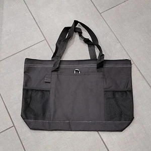 Tote Bag with Zipper and Mesh Pockets, Shoulder Bag - Picture 1 of 19