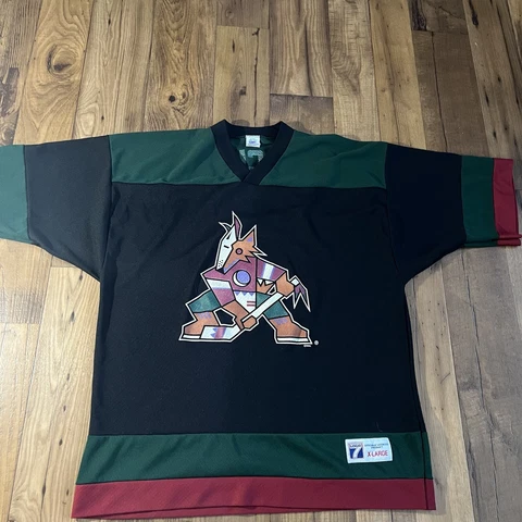 VINTAGE NHL PHOENIX COYOTES LOGO 7 JERSEY SHIRT TKACHUK SIZE XL HOCKEY KACHINA Cover