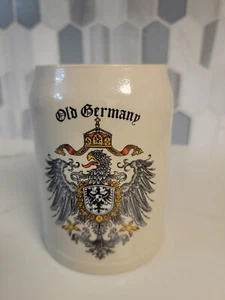 GERMAN STEIN Old Germany Stoneware Beer Mug Stein Bräu München Brewery .5 Liter - Picture 1 of 11