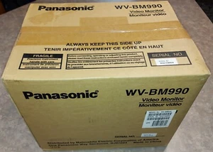 Monitor de video Panasonic WV-BM990 9 pulgadas blanco y negro, 800 líneas, ¡nuevo sellado en caja! - Imagen 1 de 3