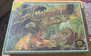 James Hamilton Jigsaw Deluxe Rainforest Cats 1000 piece Jigsaw Puzzle Sealed - Picture 1 of 3