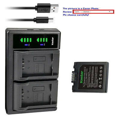 Cargador USB Kastar Batería LTD2 para CGA-S001 y Panasonic DMC-FX5 DMC-FX5BS FX5EG Foto 1 de 4