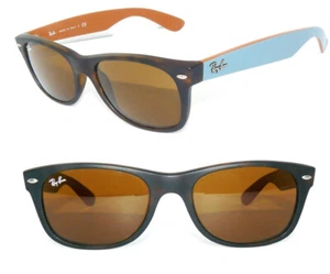 Ray Ban SONNENBRILLE BRAUN BLAU RB 2132 6179 NEW WAYFARER 2151 BRILLE 2140 ETUI - Imagen 1 de 6