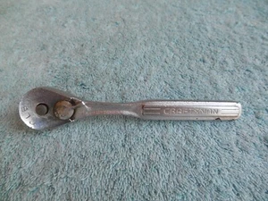 VINTAGE Craftsman 1/4" Drive 5" Ratchet -V- 43185 Quick Release Made in USA - Picture 1 of 8