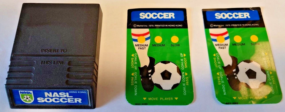 NASL Soccer Intellivison Video Game Tested 1979 + 2 Overlays - Image 1 of 2
