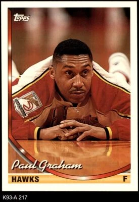 1993 Topps #217 Paul Graham Hawks Ohio University 8 - NM/MT - Image 1 of 2