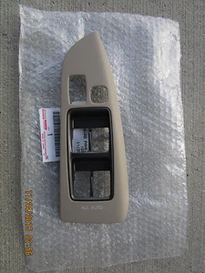 03-09 LEXUS GX470 DRIVER SIDE MASTER POWER WINDOW SWITCH BEZEL TRIM TAN OEM NEW - Picture 1 of 2