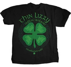 THIN LIZZY Four Leaf clover T SHIRT S-M-L-XL-2XL New Official Hi Fidelity Merch - Picture 1 of 1