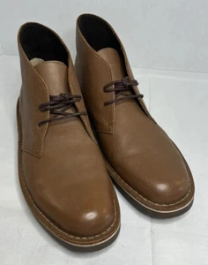Clarks Bushacre 2 Classic Leather Comfort Casual Walking Chukka Boots Men Sz 10 - Picture 1 of 6