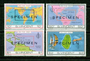 ST.VINCENT – 1980– MAPS (SPECIMENS) –VF ** - Picture 1 of 1